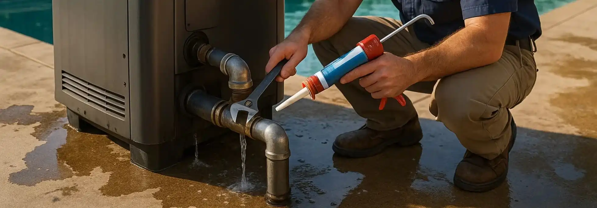  Pool Heater Leak Repair - HVAC London