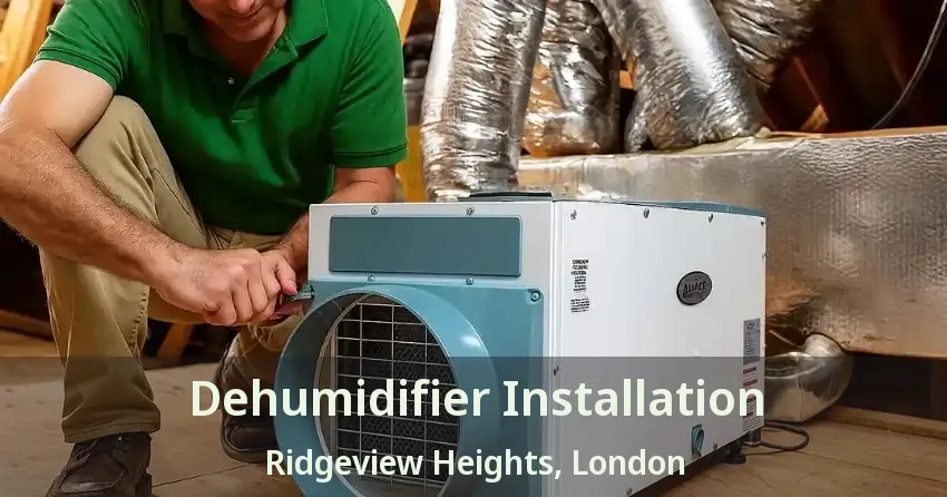 Dehumidifier Installation Ridgeview Heights, London - ON